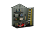 Darwin Shed 6x4ft Double Door - Green